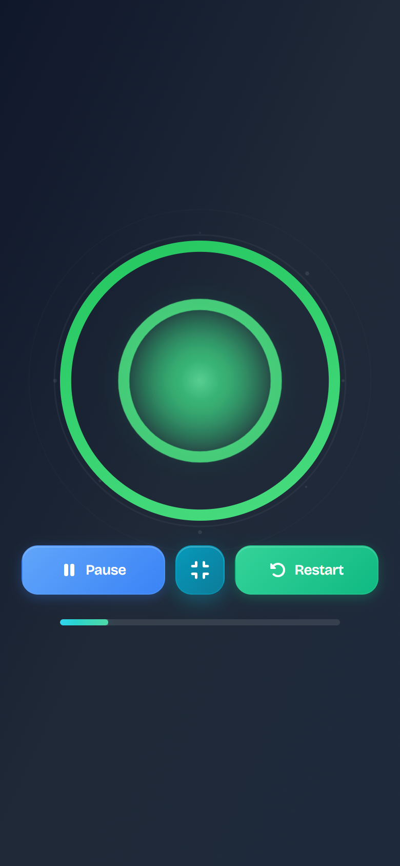 PowerBreaths App Dashboard / Preset Selector